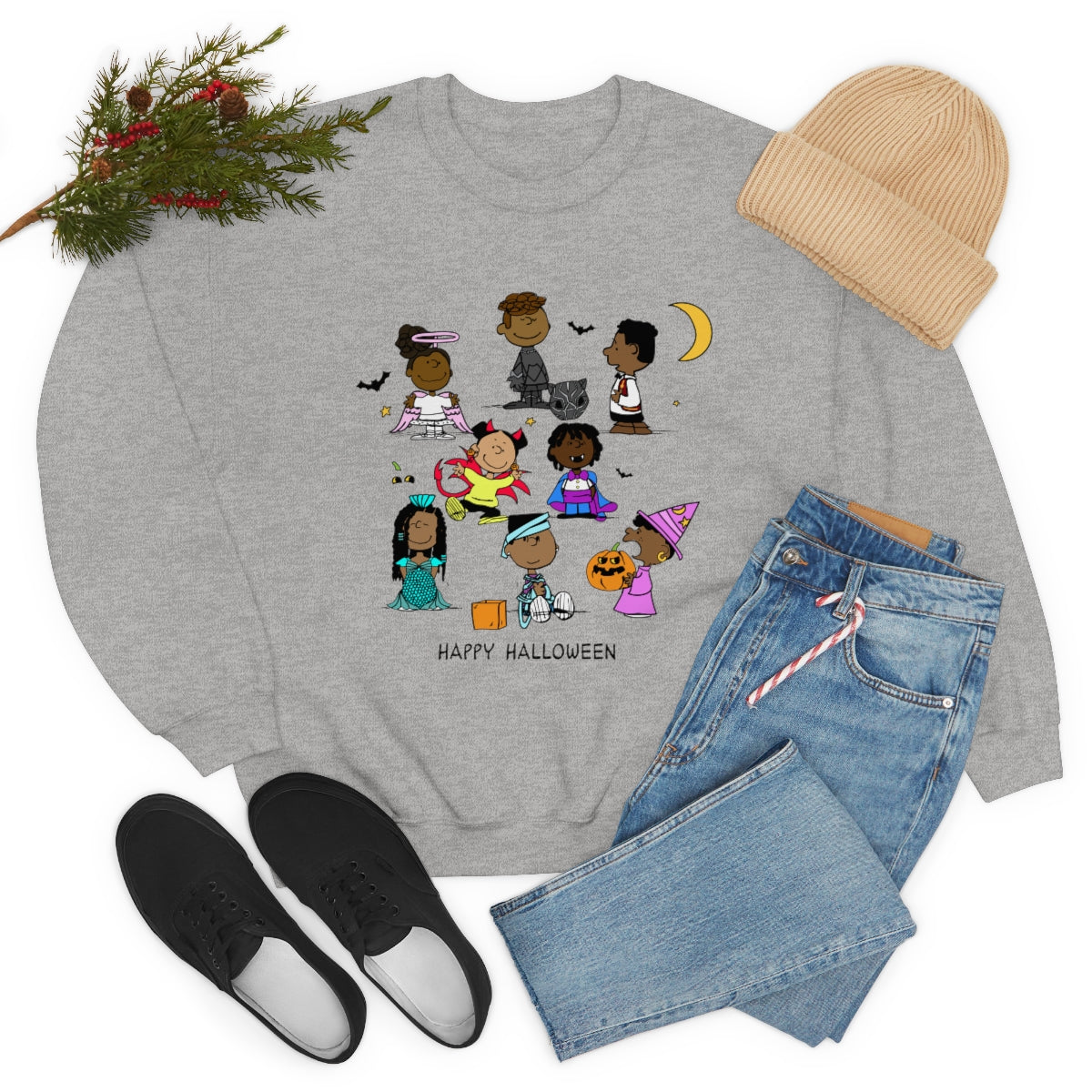 Happy Halloween Keisha and Friends | Unisex Heavy Blend™ Crewneck Sweatshirt