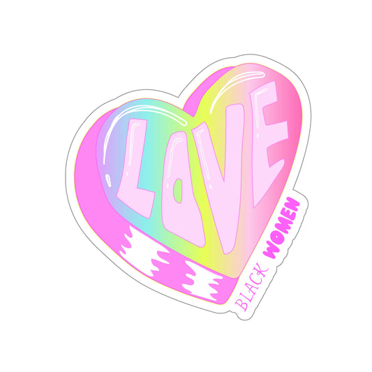 Love Black Women Die-Cut Stickers