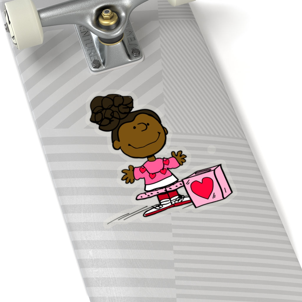 Keisha Valentine's Day Kiss-Cut Sticker