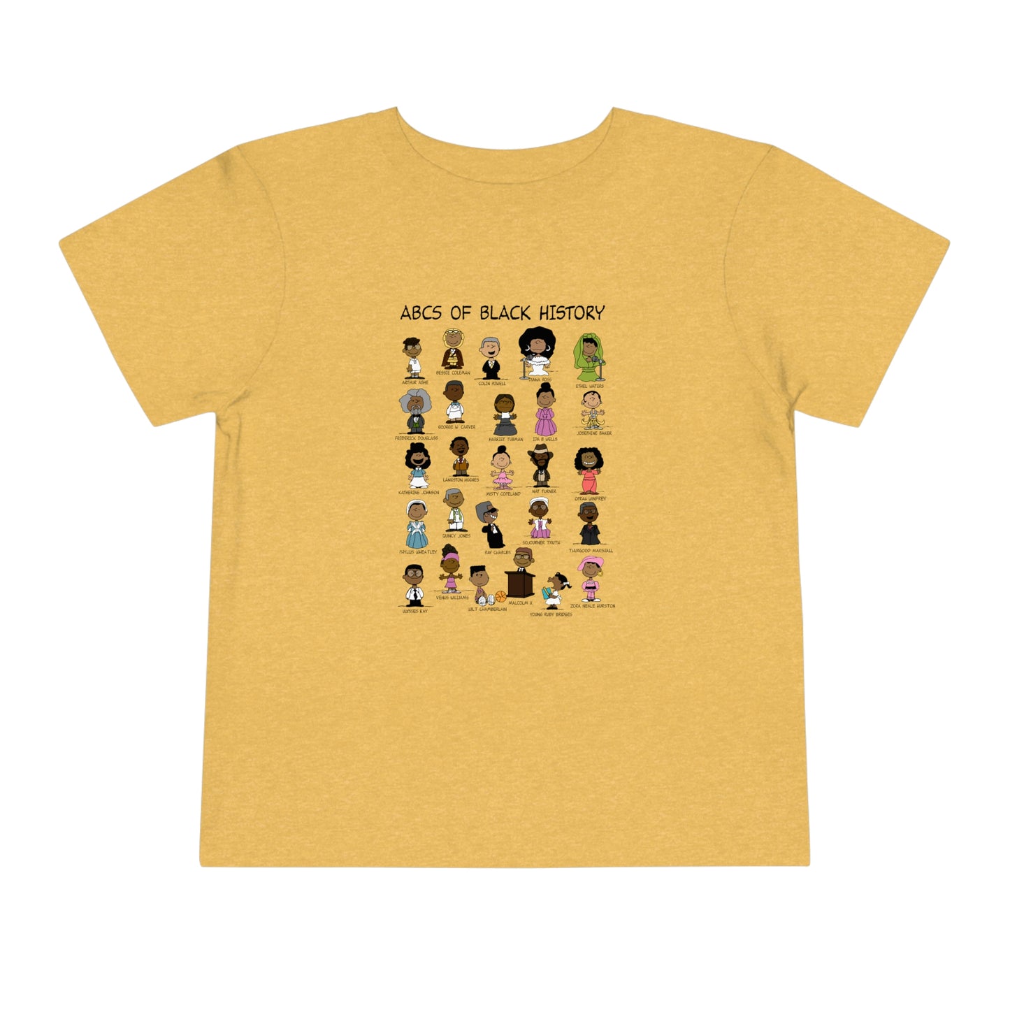 ABCs of Black History Toddler Short Sleeve Tee