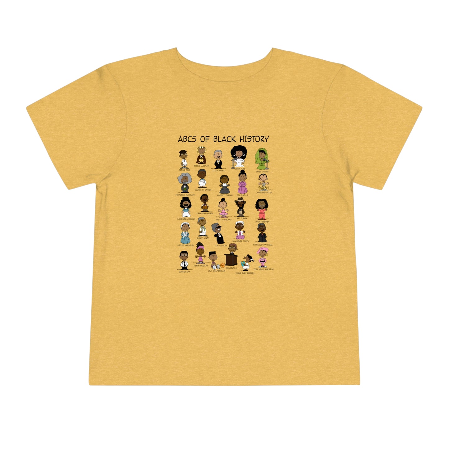 ABCs of Black History Toddler Short Sleeve Tee