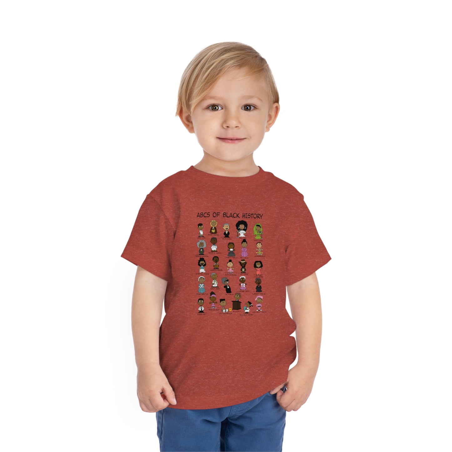 ABCs of Black History Toddler Short Sleeve Tee