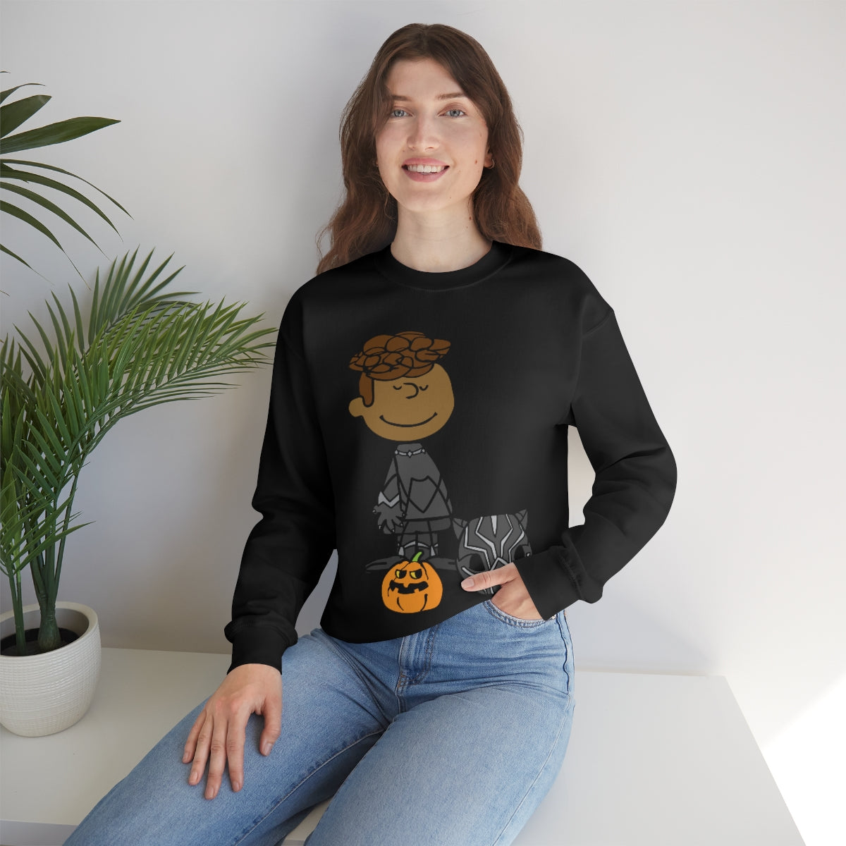 Wakanda Halloween Peanuts Unisex Crewneck Sweatshirt