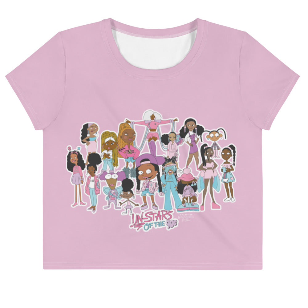 Un-Stars Print Crop Tee