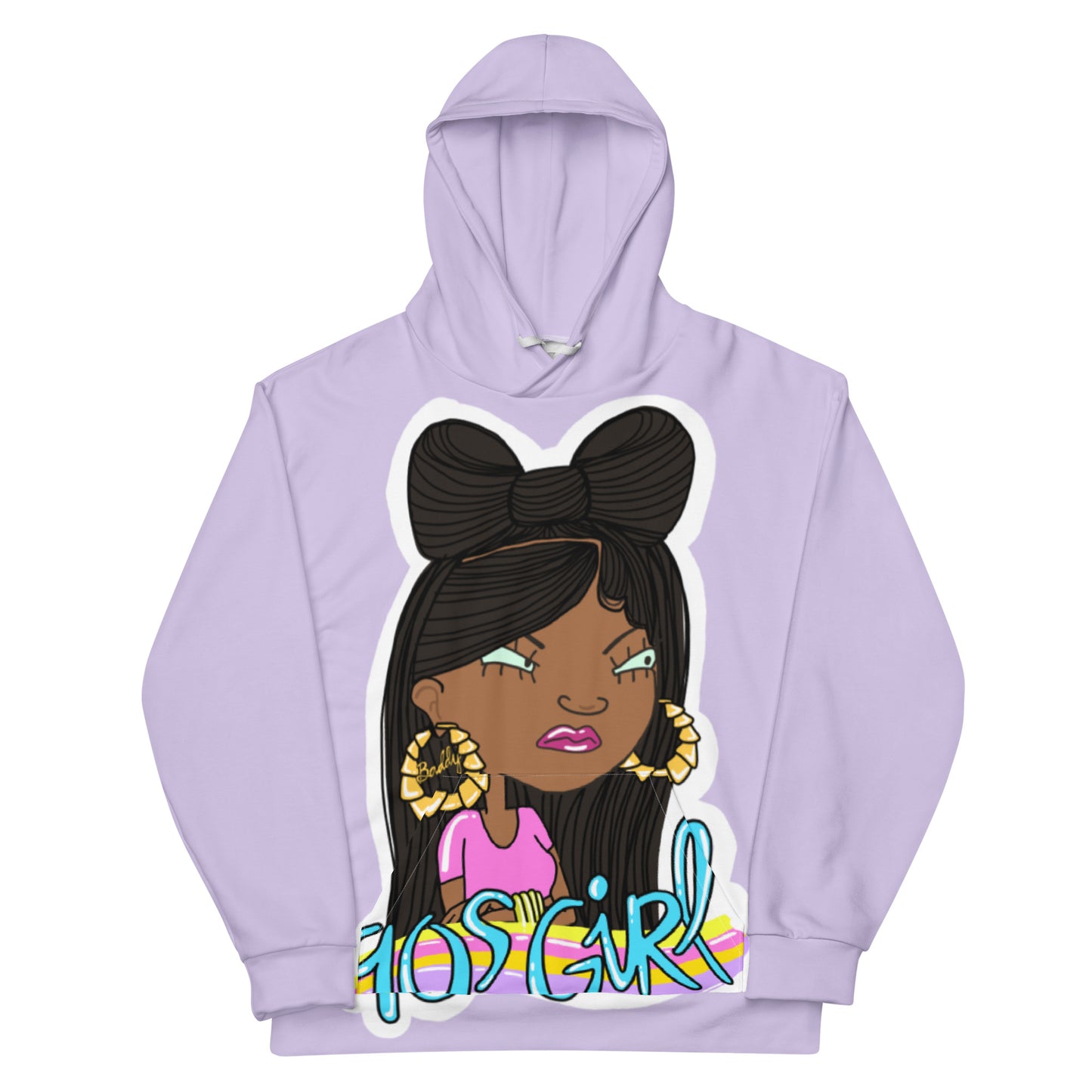 90sGirl Allover Print Hoodie