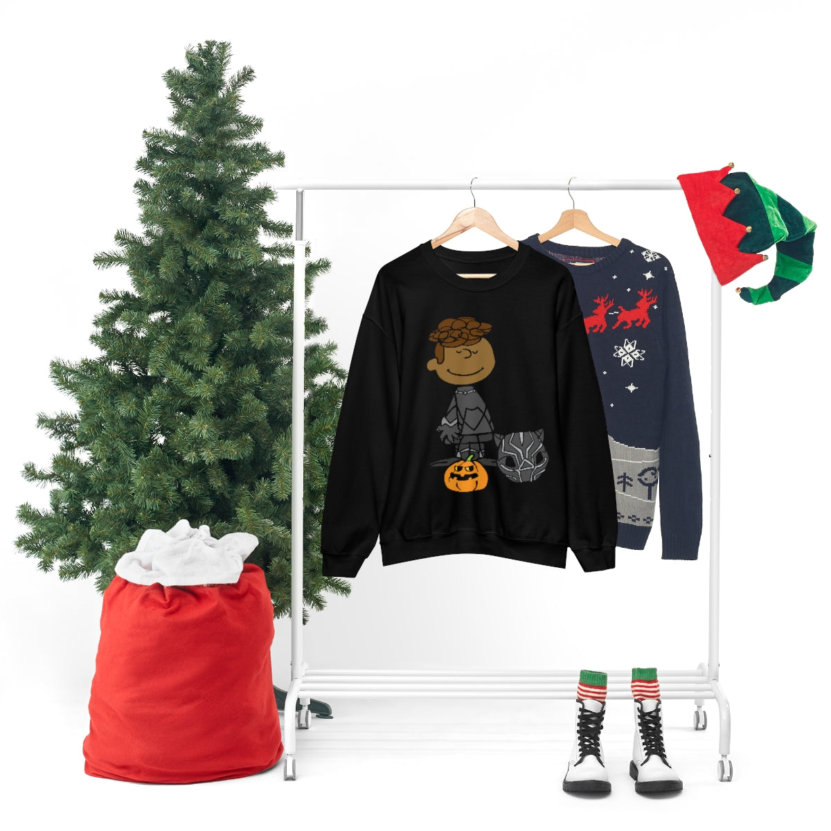 Wakanda Halloween Peanuts Unisex Crewneck Sweatshirt