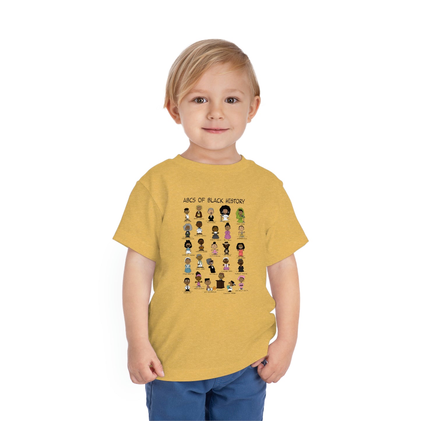 ABCs of Black History Toddler Short Sleeve Tee