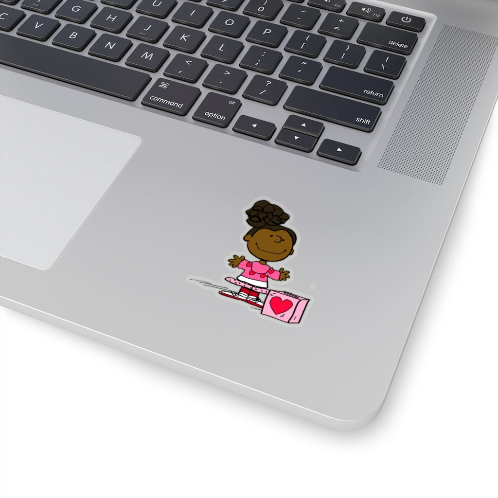 Keisha Valentine's Day Kiss-Cut Sticker