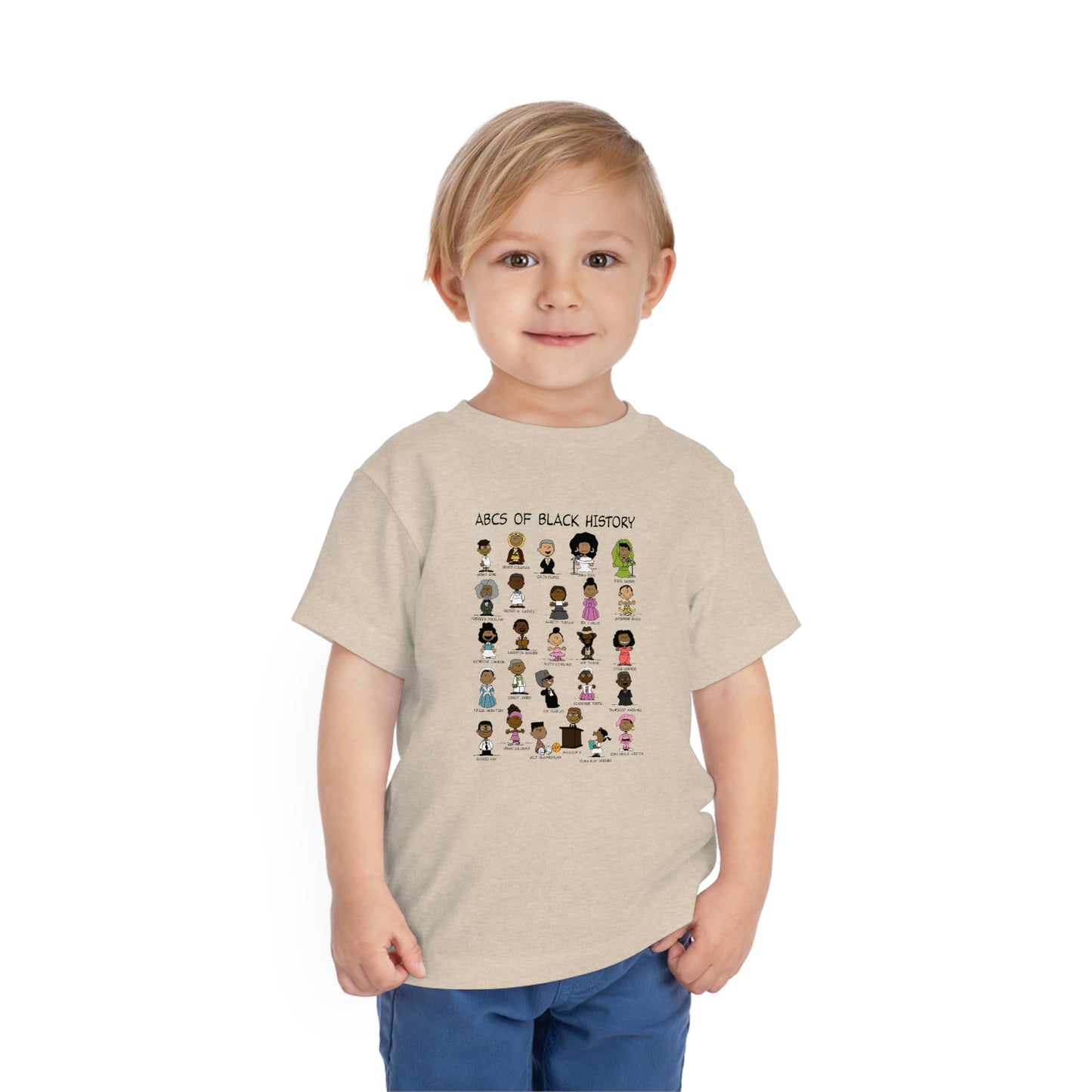 ABCs of Black History Toddler Short Sleeve Tee