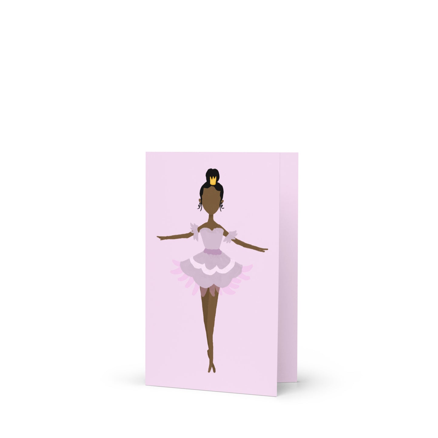 Black Ballerina Greeting card