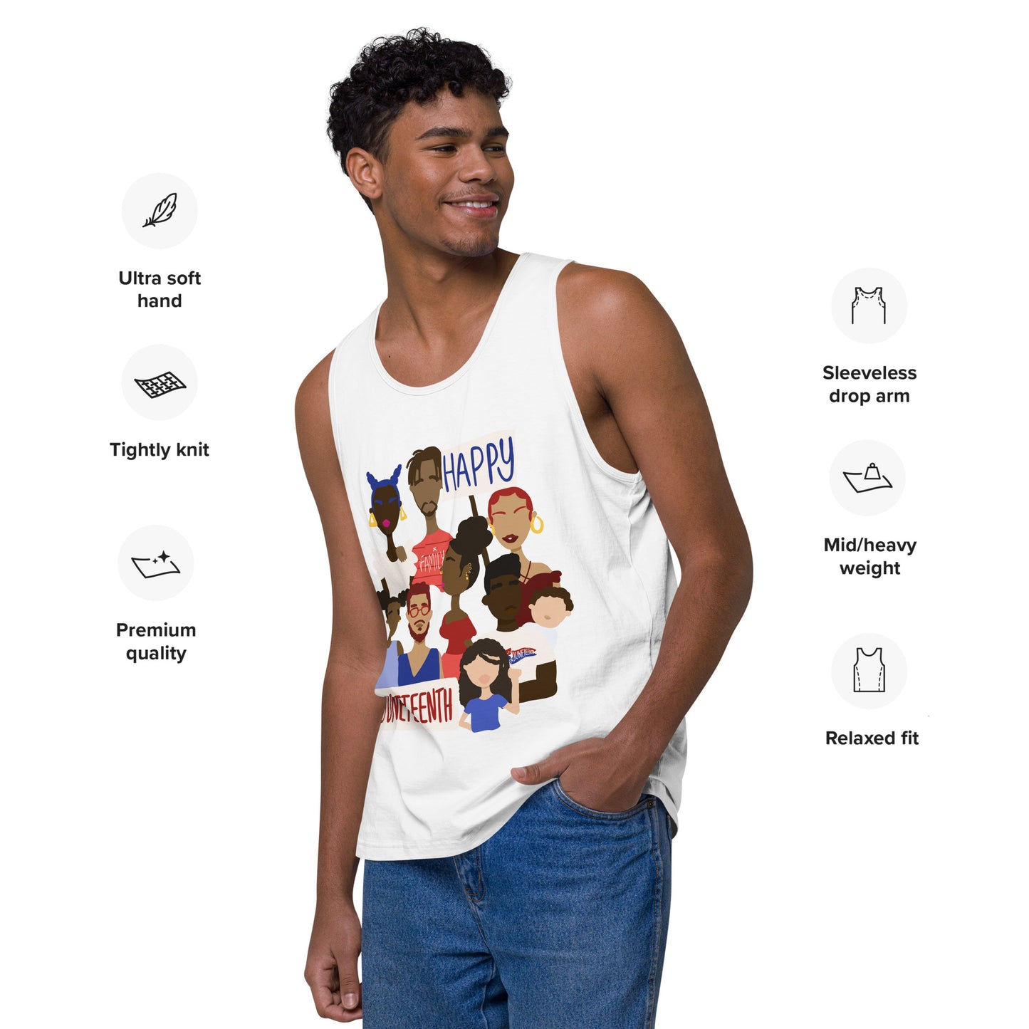 Juneteenth | The Get Together Men’s premium tank top
