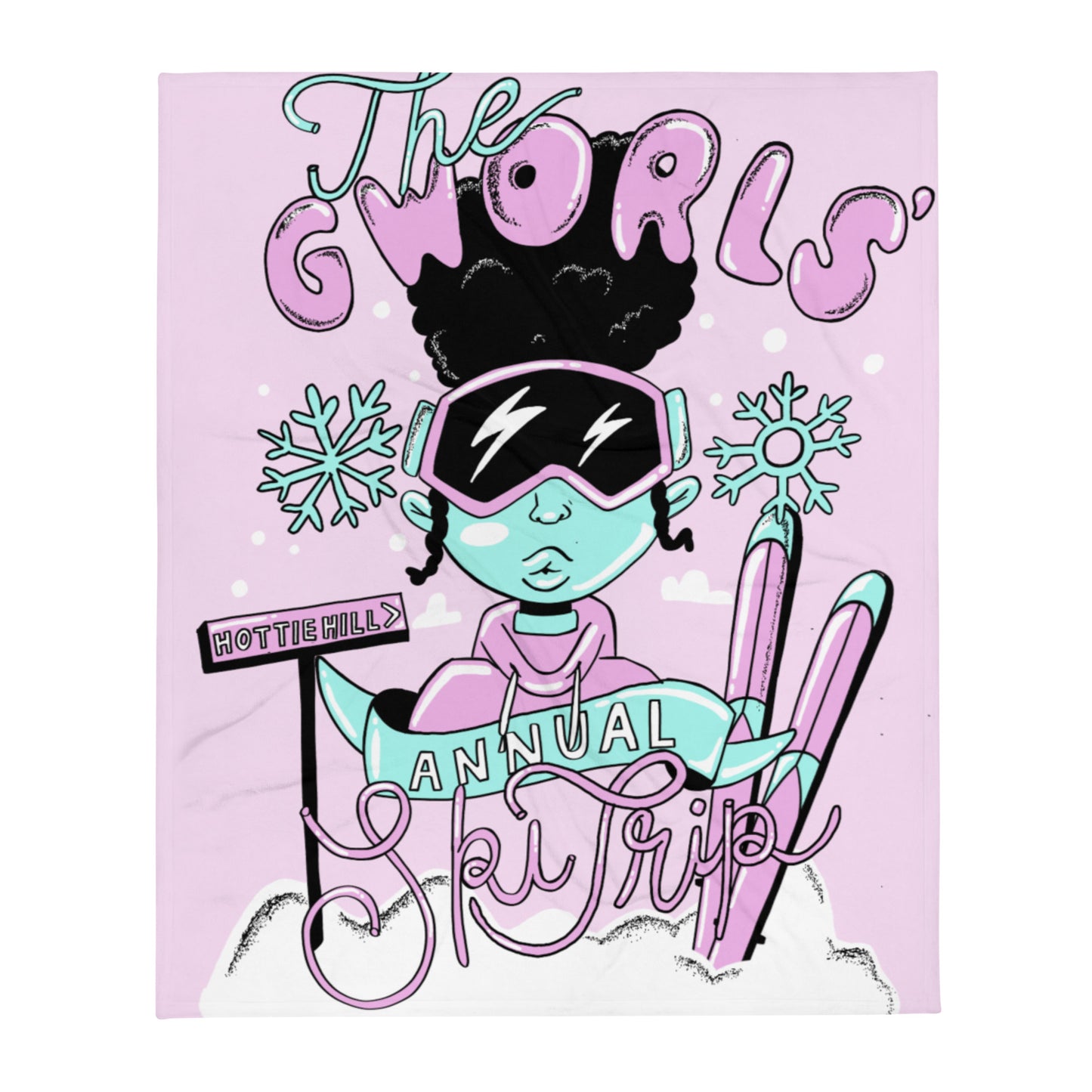The Gworls Annual Ski Trip Throw Blanket