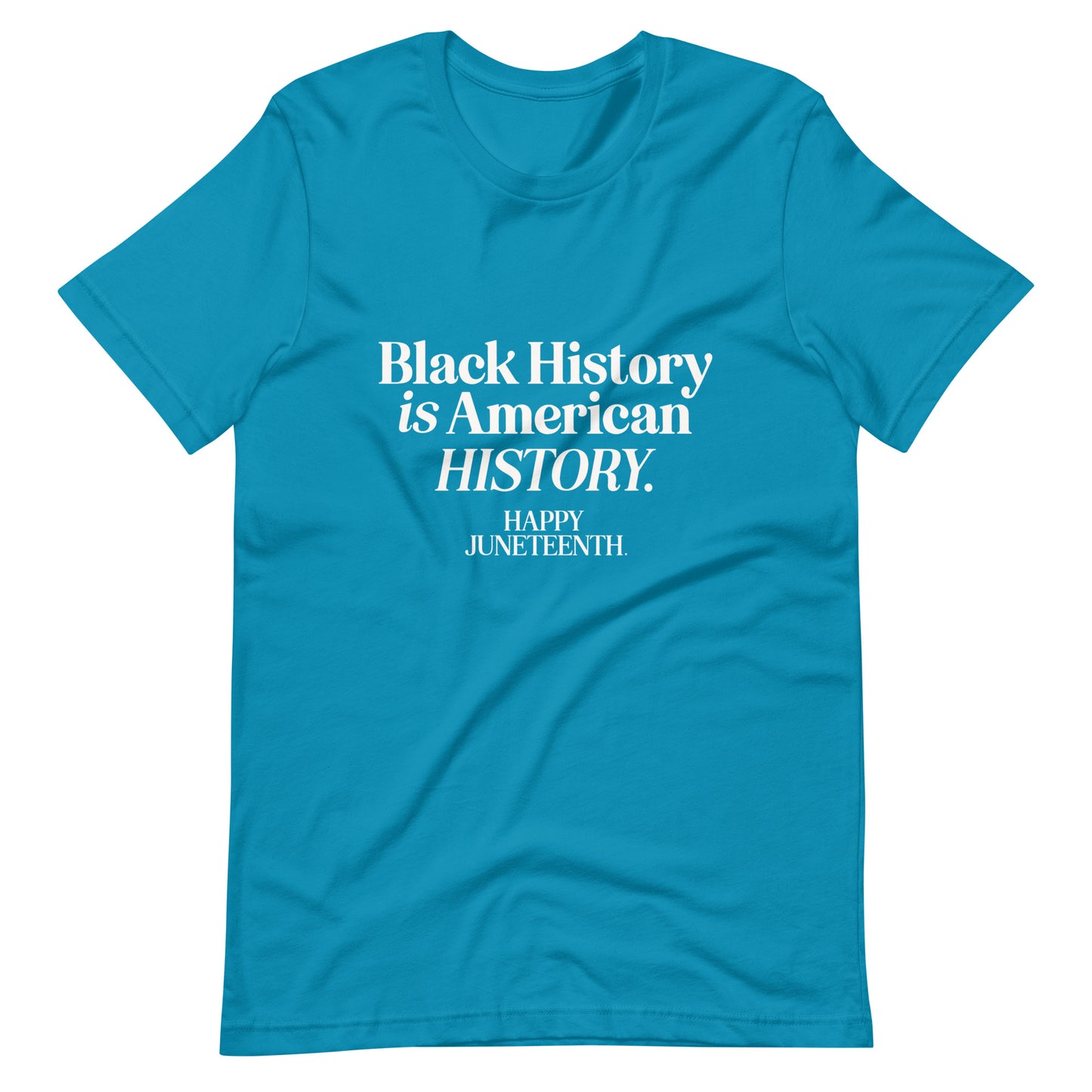 Happy Juneteenth | White on Colored | Unisex t-shirt