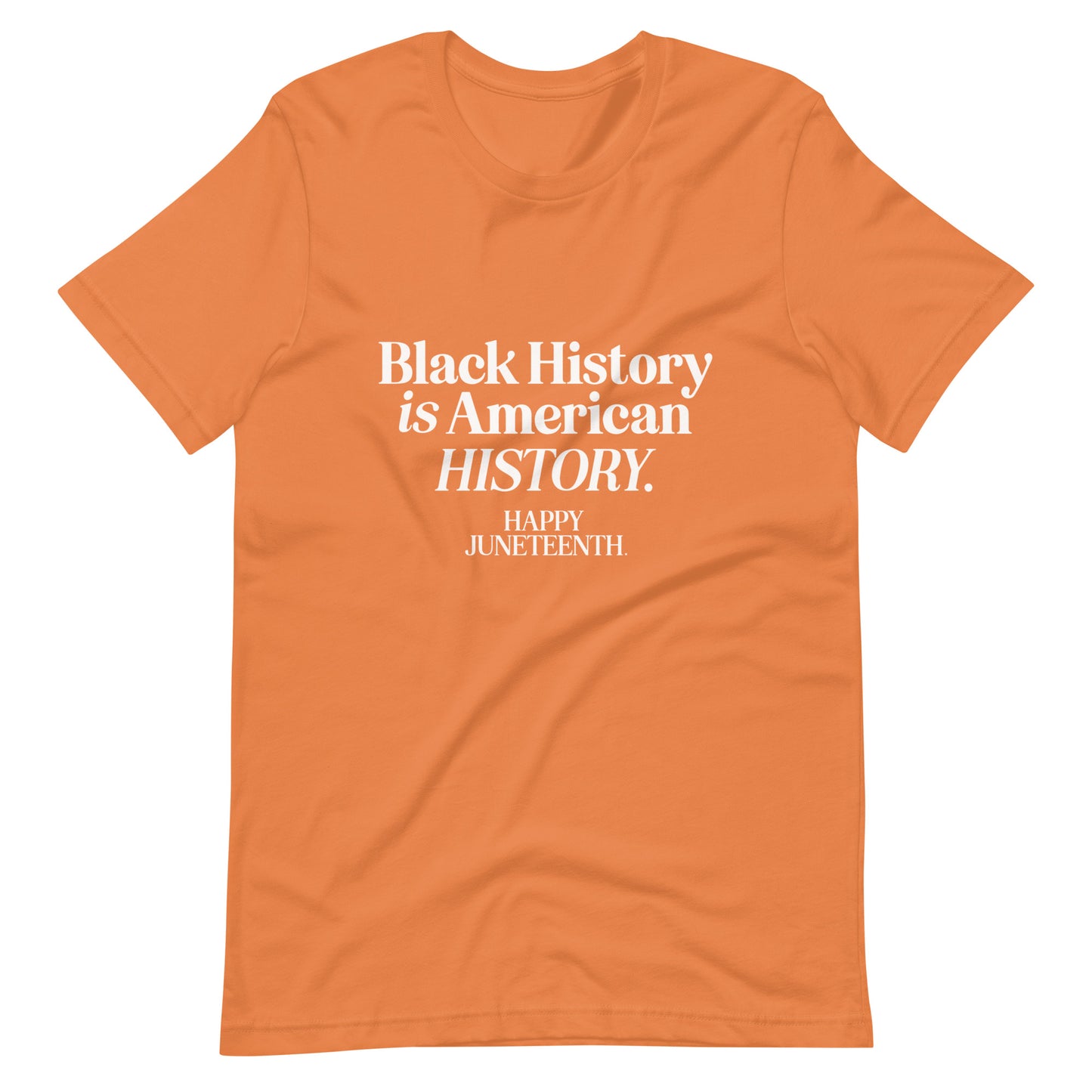Happy Juneteenth | White on Colored | Unisex t-shirt
