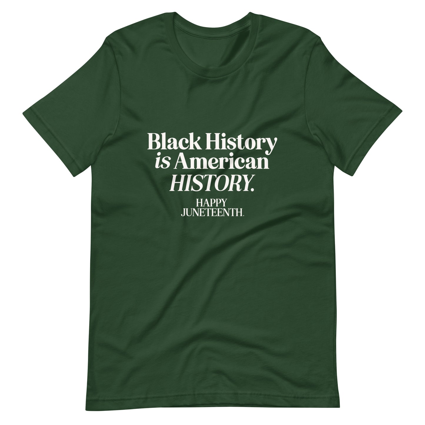 Happy Juneteenth | White on Colored | Unisex t-shirt