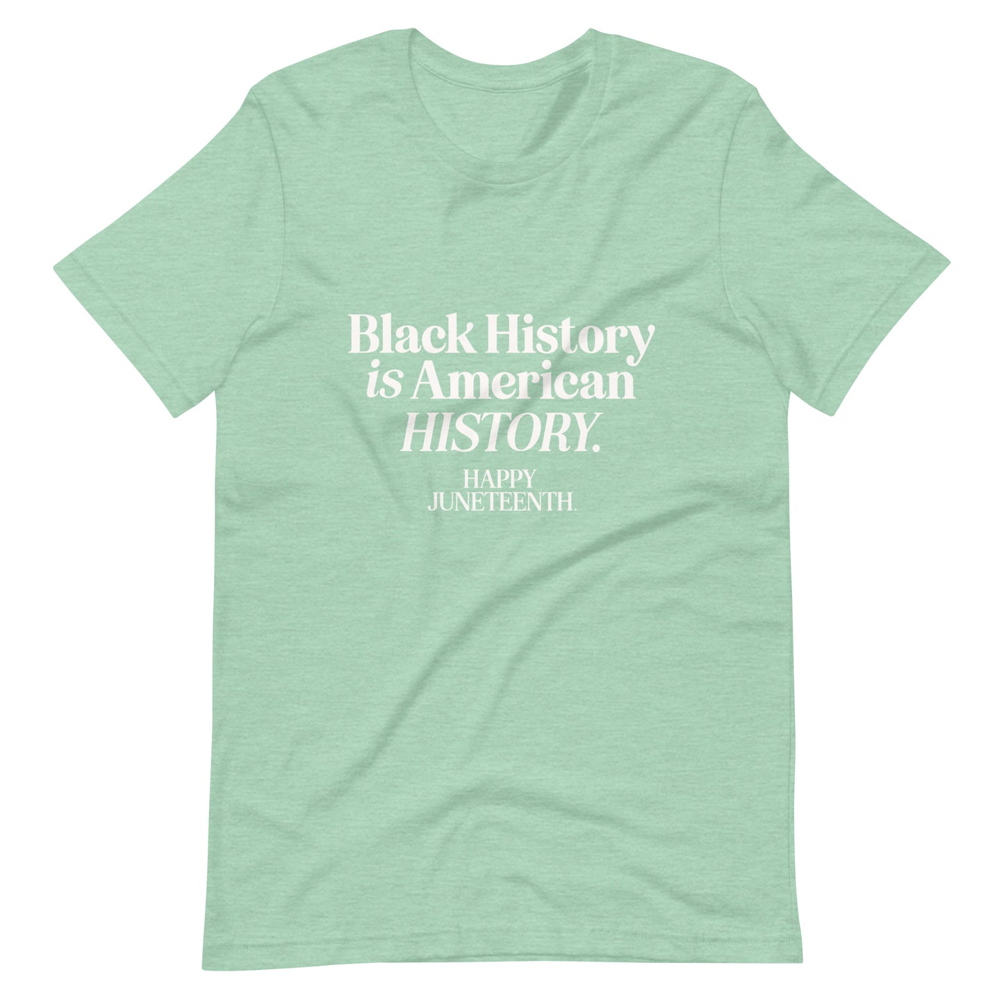 Happy Juneteenth | White on Colored | Unisex t-shirt