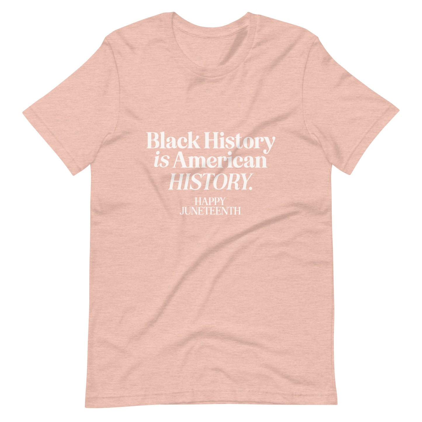 Happy Juneteenth | White on Colored | Unisex t-shirt