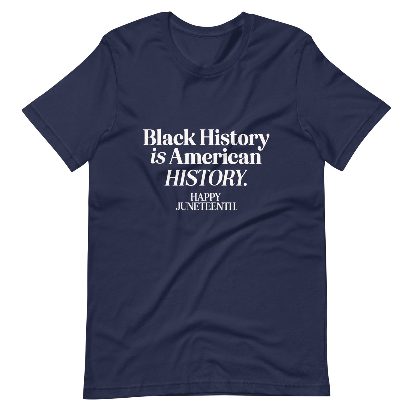Happy Juneteenth | White on Colored | Unisex t-shirt
