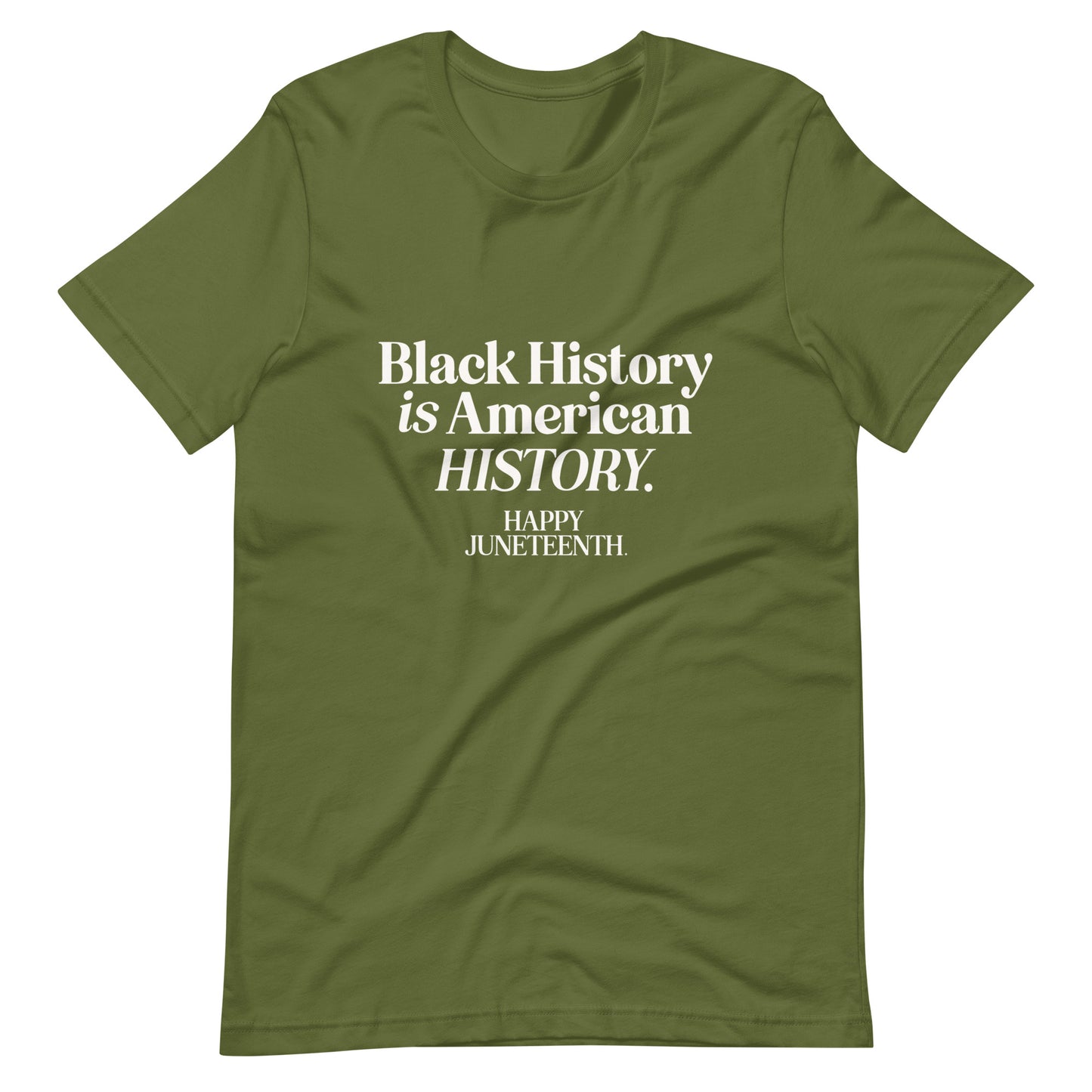 Happy Juneteenth | White on Colored | Unisex t-shirt