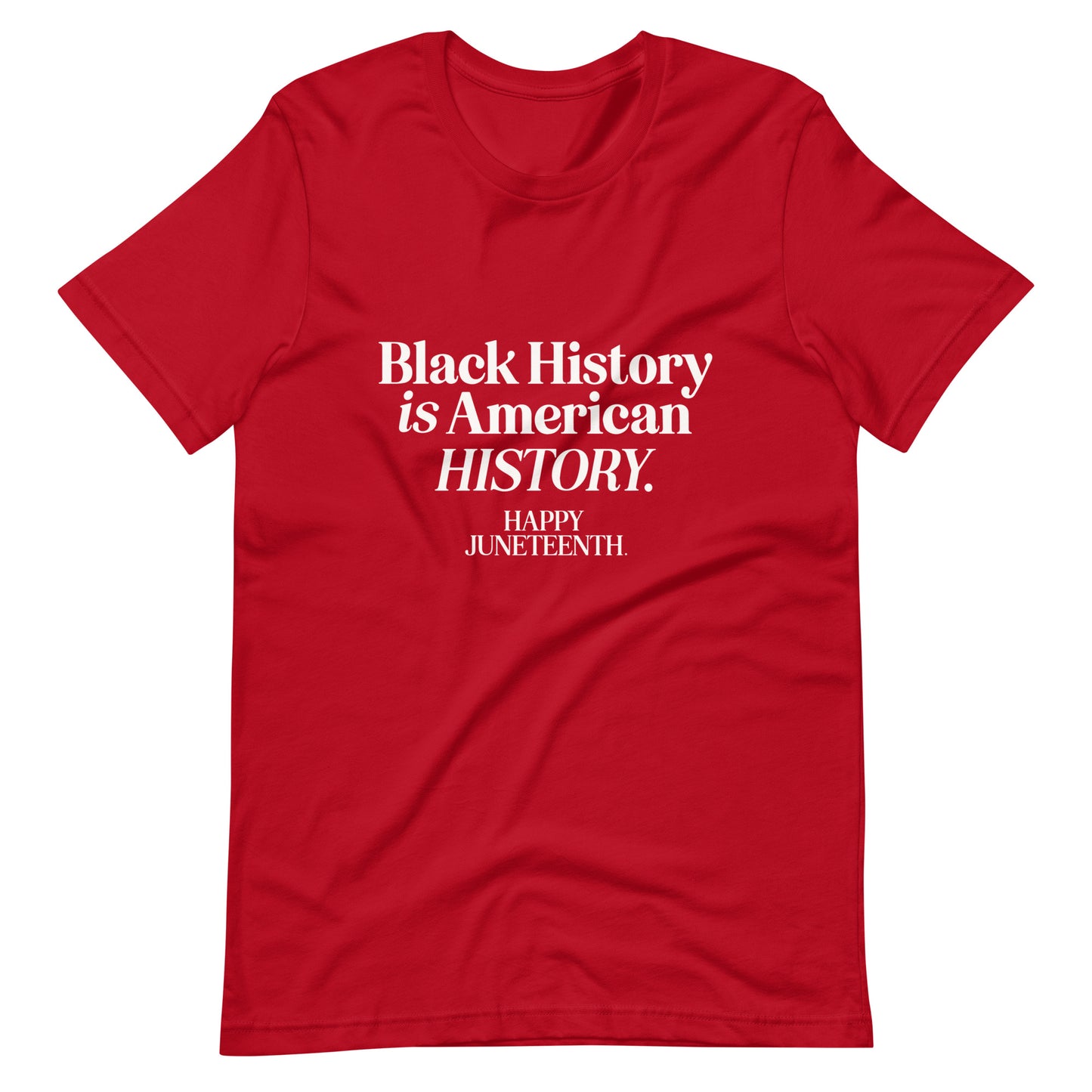 Happy Juneteenth | White on Colored | Unisex t-shirt