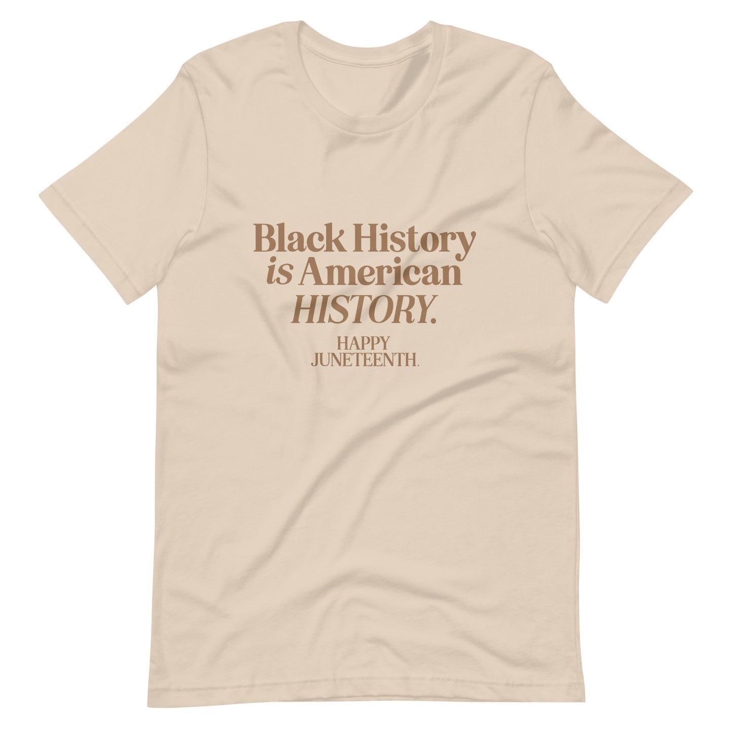 Happy Juneteenth | Chocolate on Cream | Unisex t-shirt