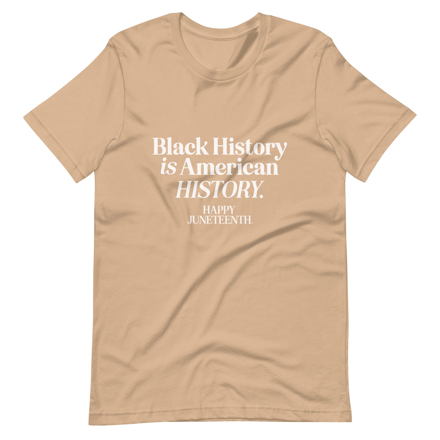 Happy Juneteenth | White on Colored | Unisex t-shirt