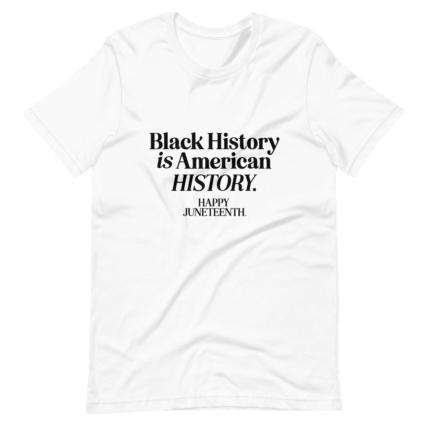 Happy Juneteenth | Black on Light | Unisex t-shirt
