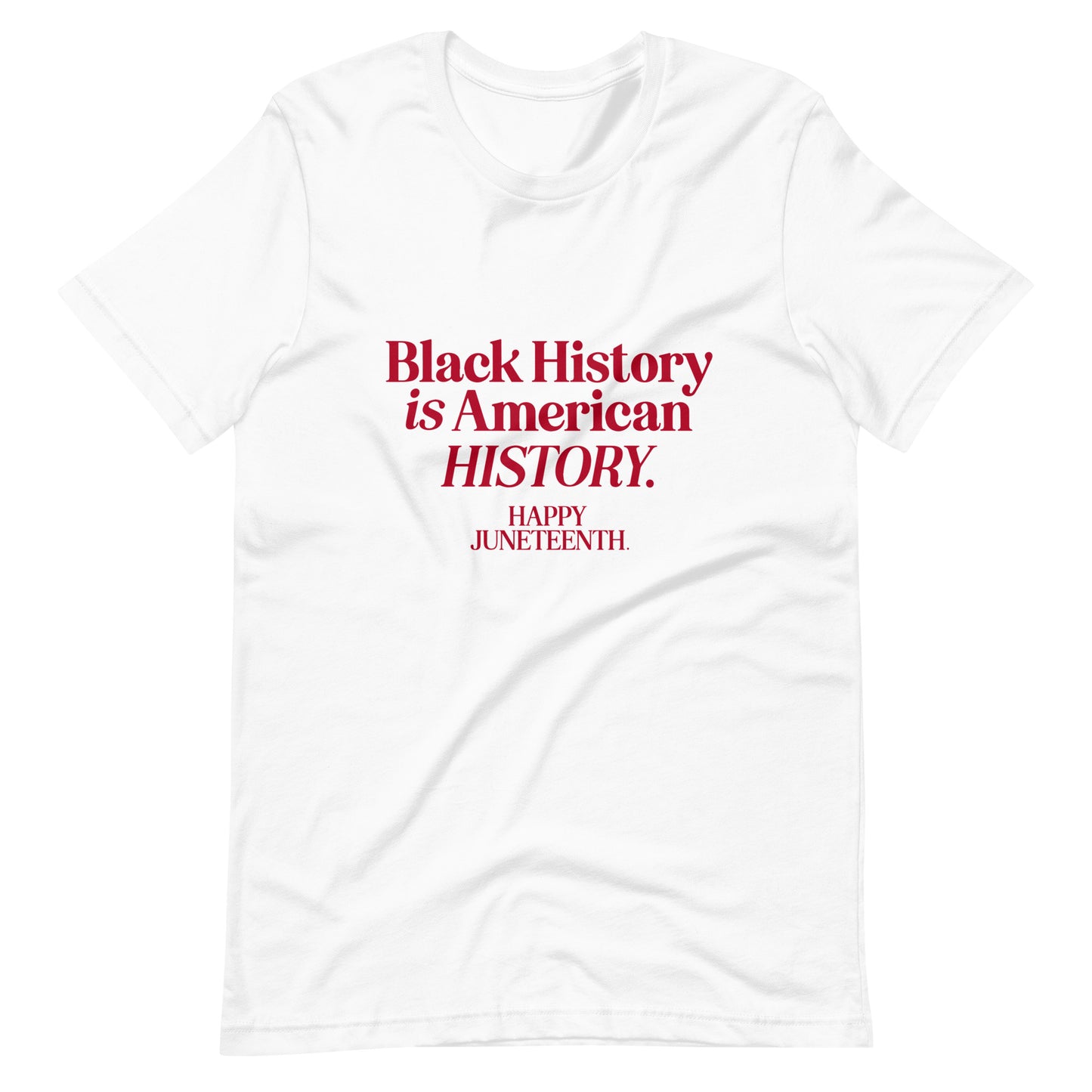 Happy Juneteenth | Red on Light | Unisex t-shirt