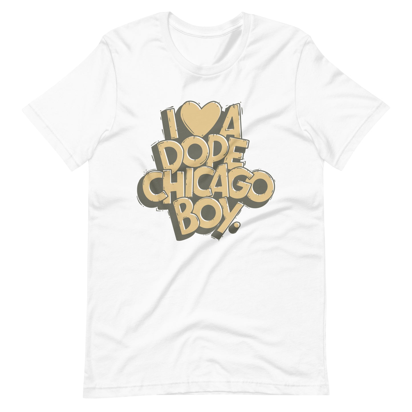 Valentine's Day | To Match Air Jordan 4 SE Craft Photon Dust | I Love a Chicago Boy | Unisex t-shirt