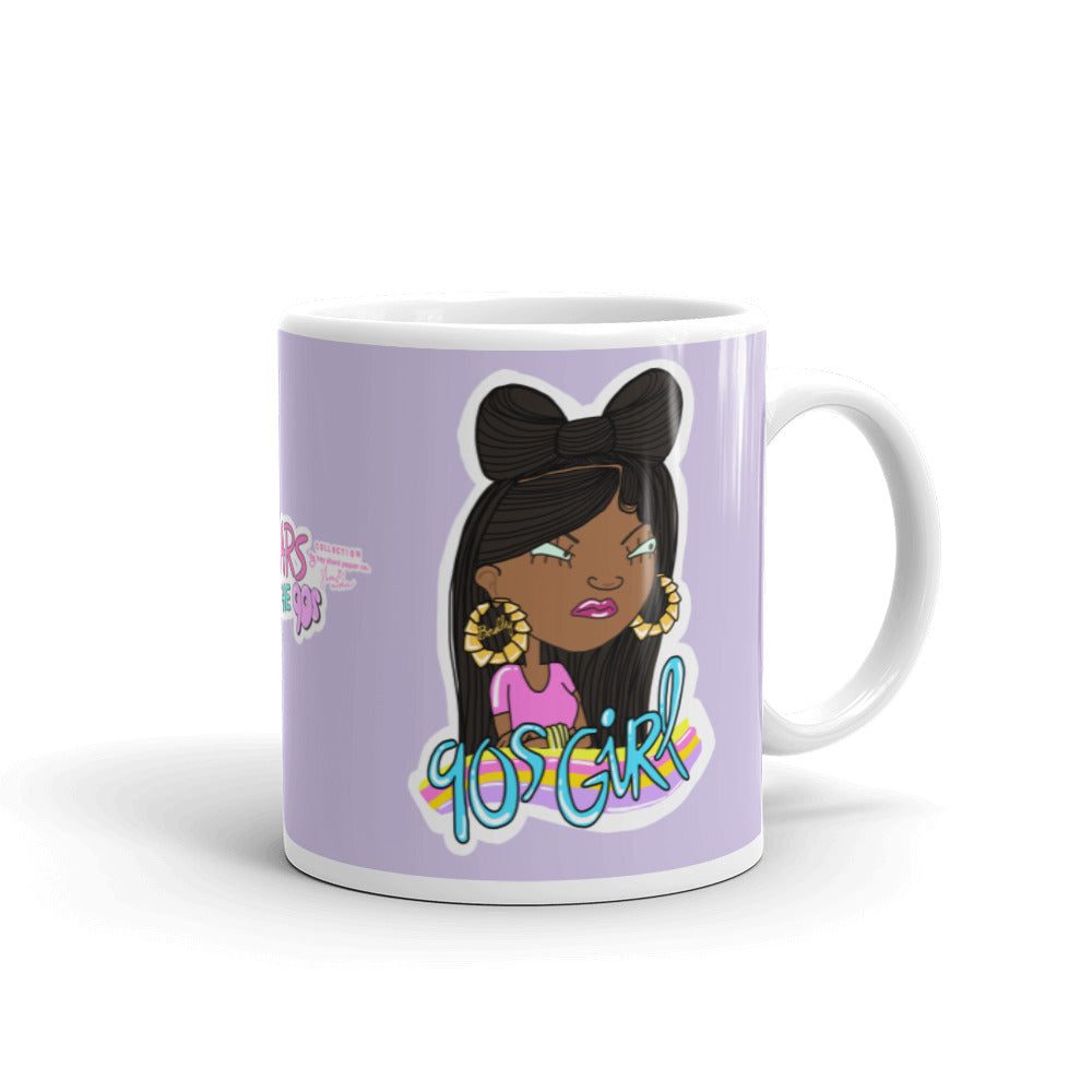 90sGirl White glossy mug