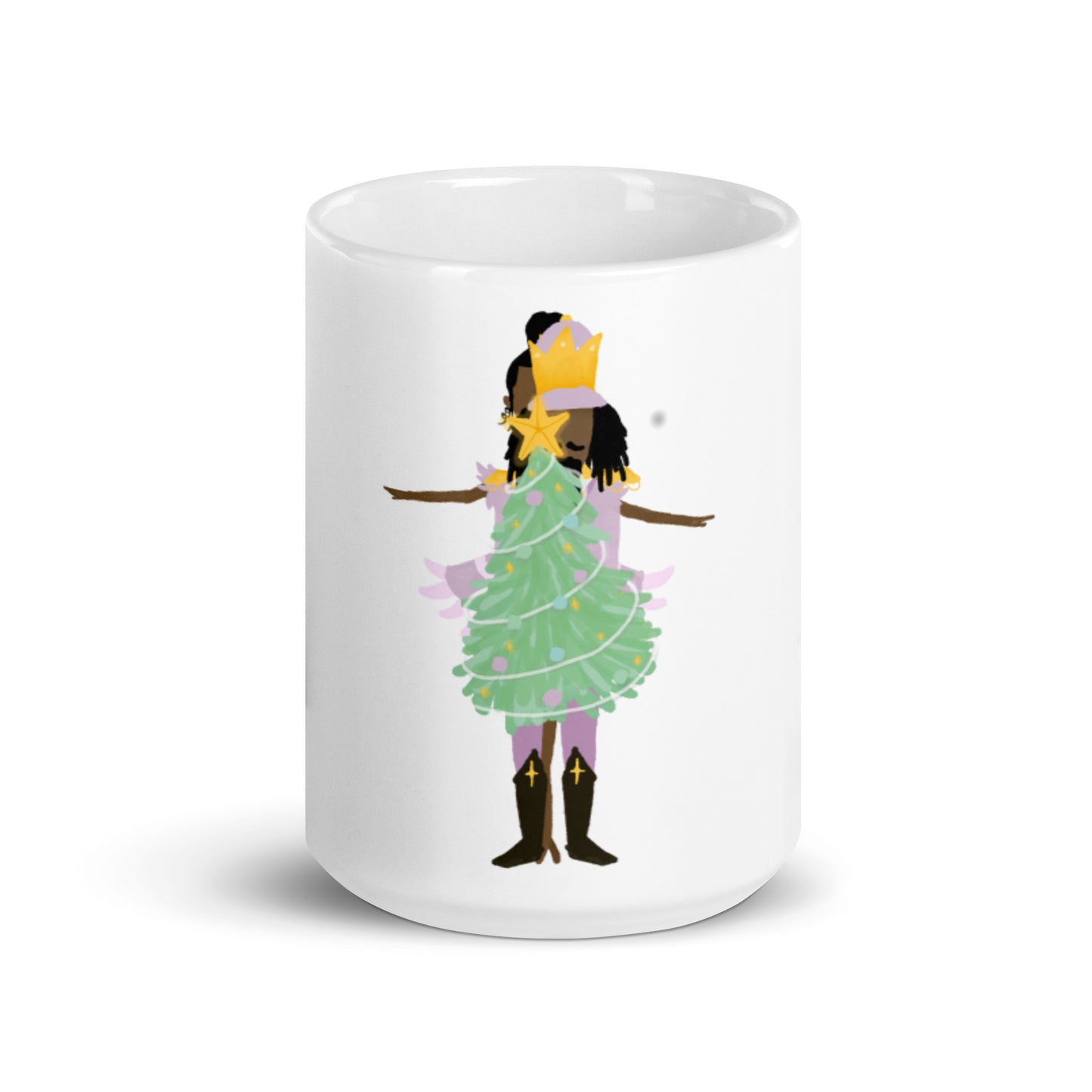 Black Nutcracker, Christmas Nutcracker Mug, Kids Christmas Gift , Kids Nutcracker Stocking Stuffer , Kids Christmas Mug, Nutcracker Gift White glossy mug