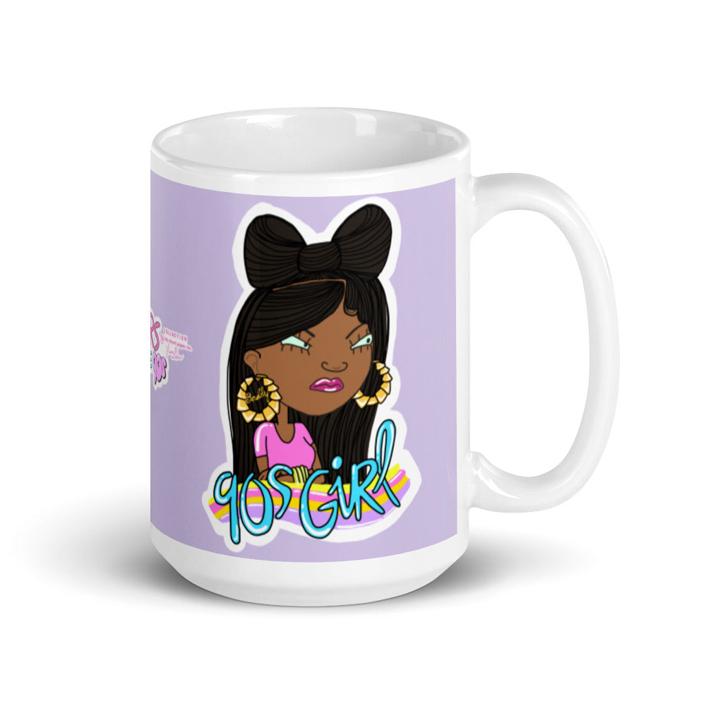 90sGirl White glossy mug