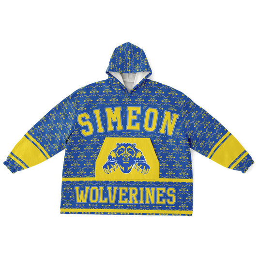 Simeon High School Snug Hoodie | Hoodie Blanket | Simeon Wolverines | Football SZN