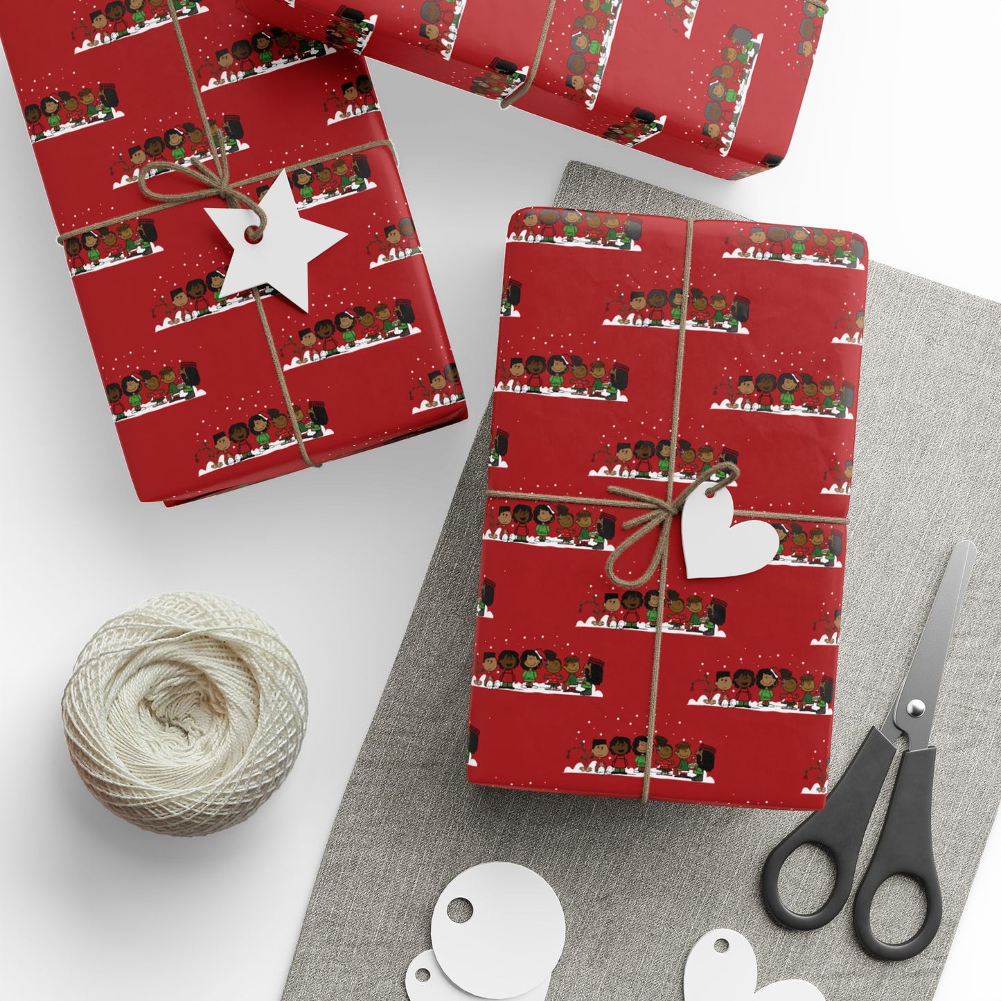 Keisha & Friends | Black Characters | Christmas Wrapping Paper