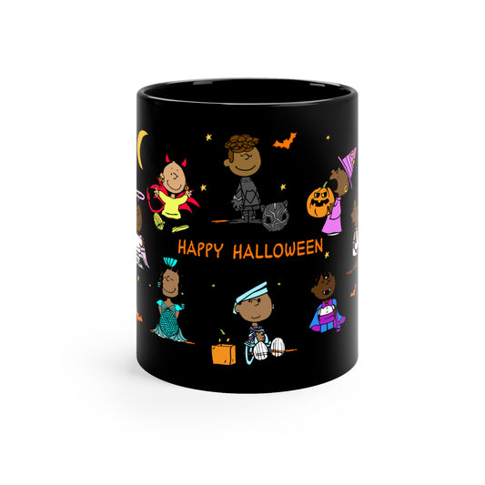 Halloween Keisha & Friends Black Mug