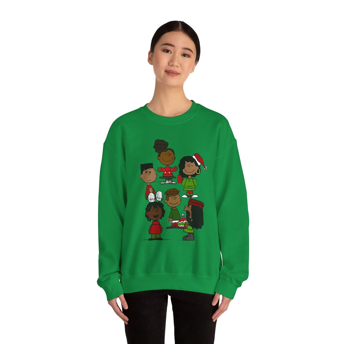 Black Charlie Brown Characters Christmas Shirt