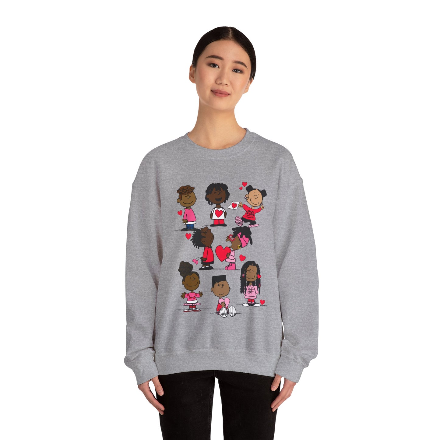 Copy of Black Charlie Brown Characters Valentine's Day Shirt