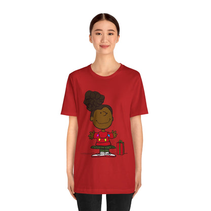 Black Charlie Brown Characters Christmas Tee Shirt