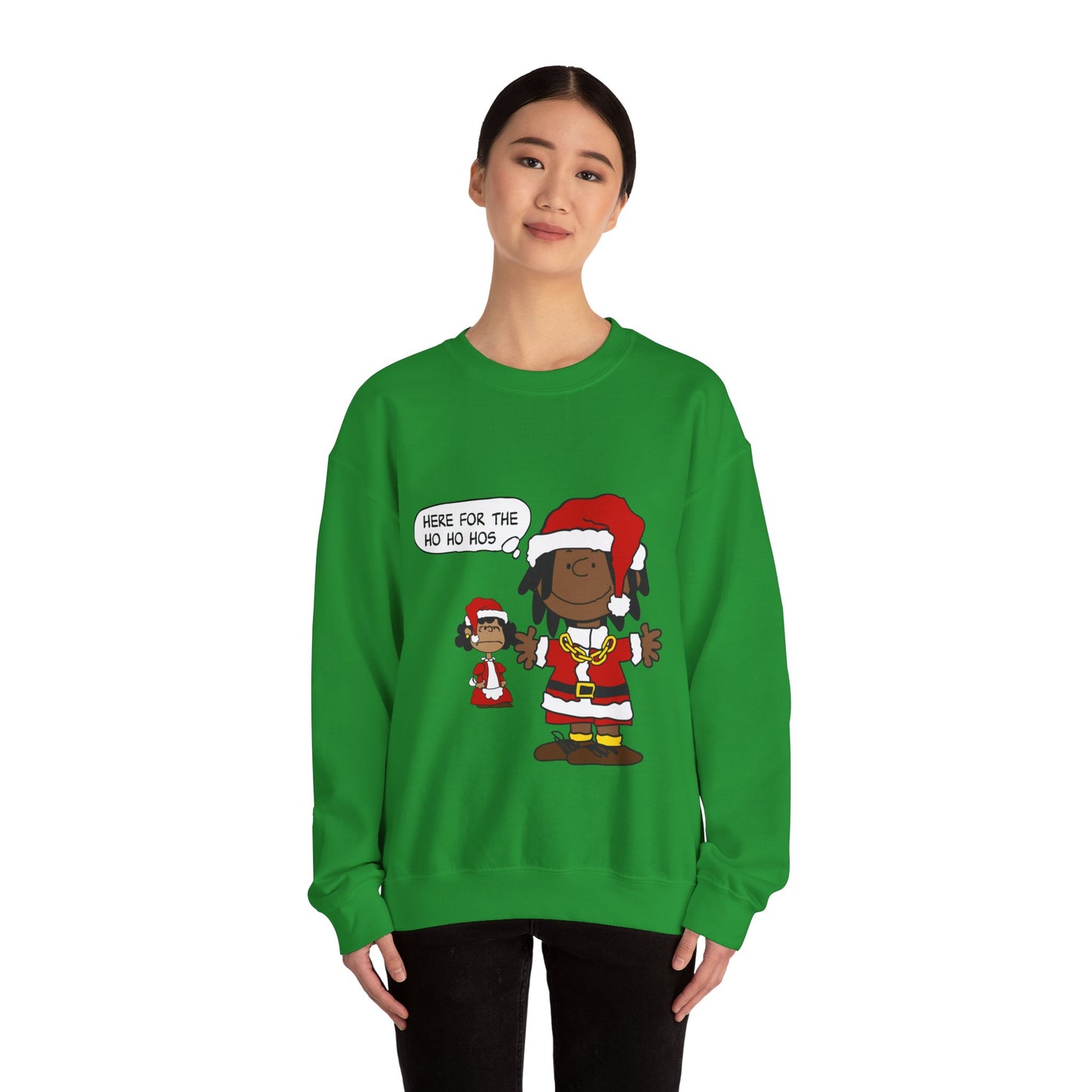 Black Santa Christmas Shirt – Holiday Graphic Tee for Women & Men | Keisha & Friends