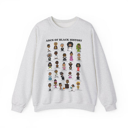 ABCs of Black History Unisex Heavy Blend™ Crewneck Sweatshirt