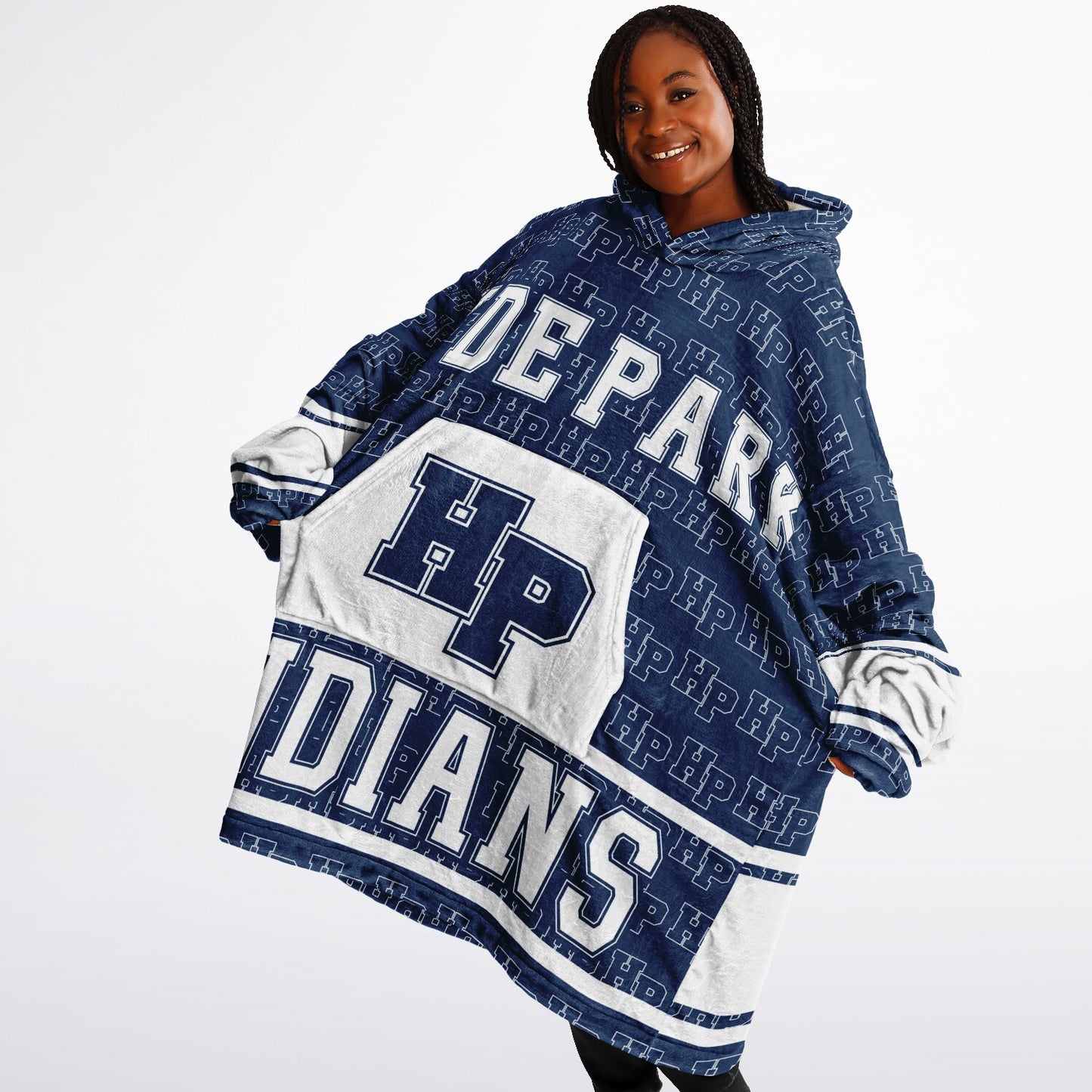 Hyde Park Career Academy Snug Hoodie | Hoodie Blanket | Hyde Park Indians | Hyde Park Thunderbirds | Football SZN