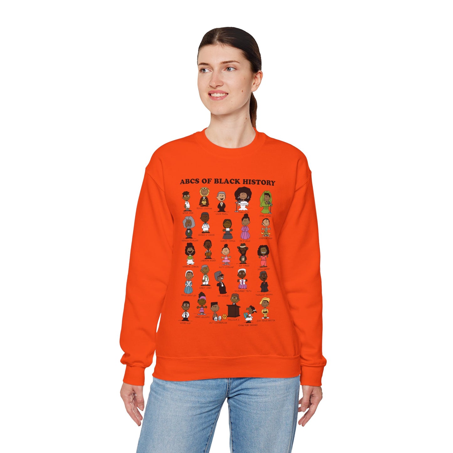 ABCs of Black History Unisex Heavy Blend™ Crewneck Sweatshirt