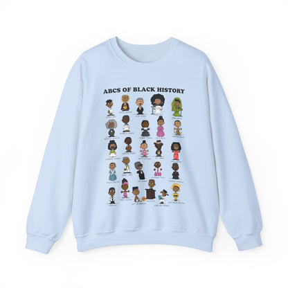 ABCs of Black History Unisex Heavy Blend™ Crewneck Sweatshirt