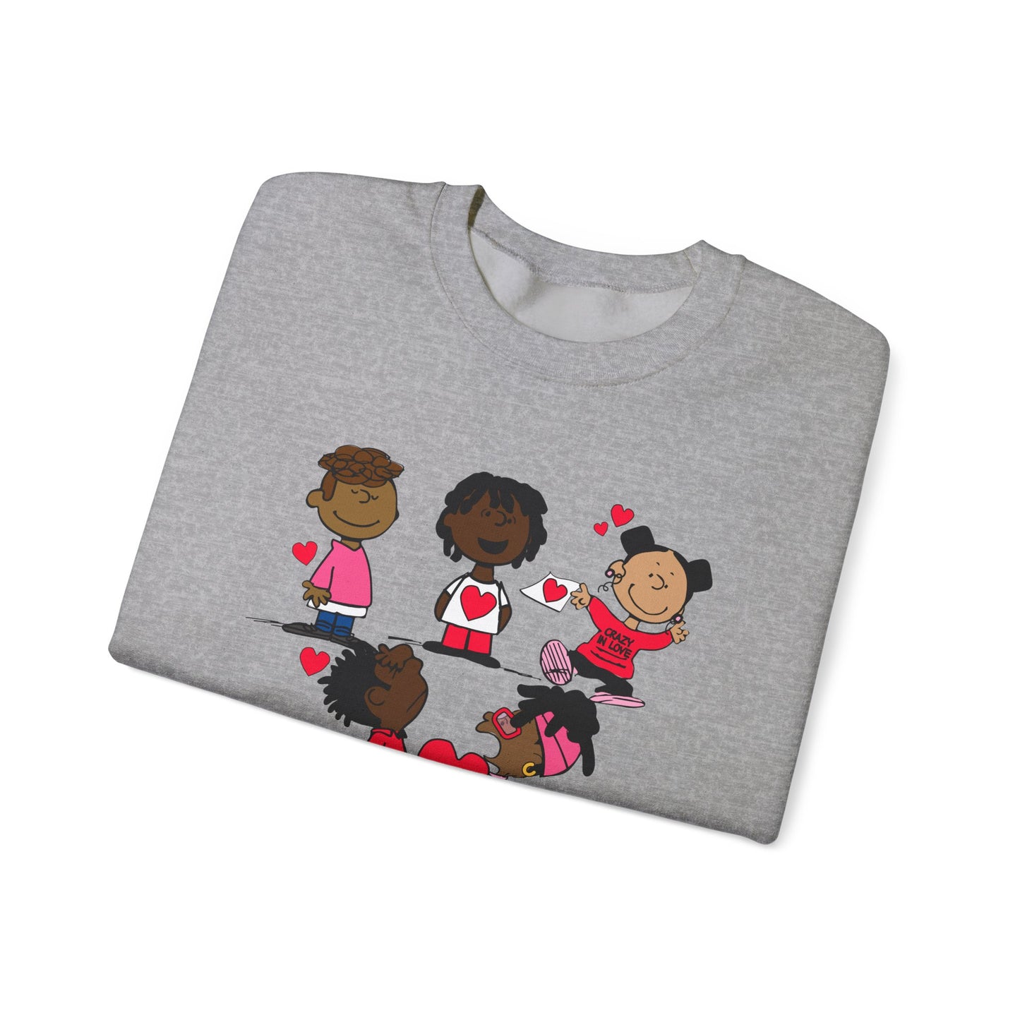 Copy of Black Charlie Brown Characters Valentine's Day Shirt