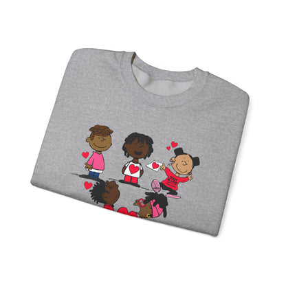 Copy of Black Charlie Brown Characters Valentine's Day Shirt