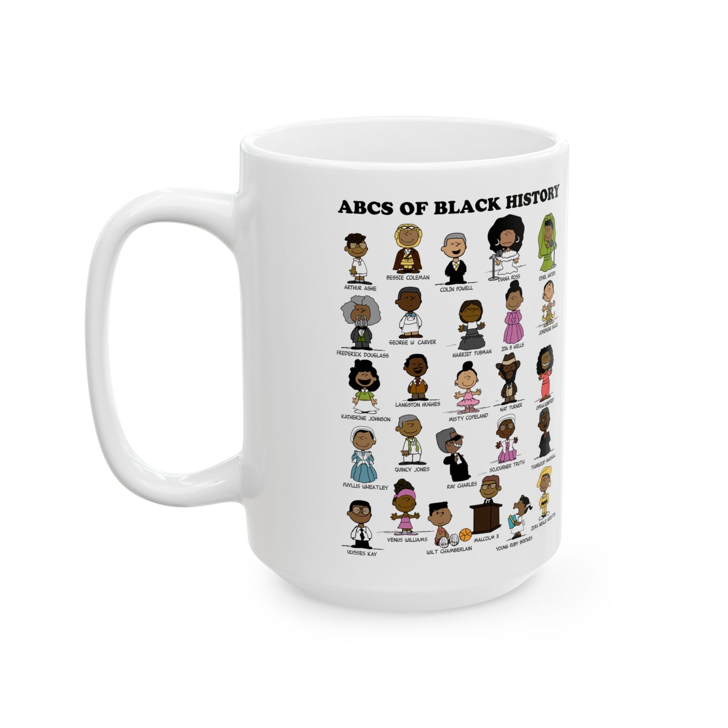 Black Charlie Brown | Keisha & Friends Black History Month Mug