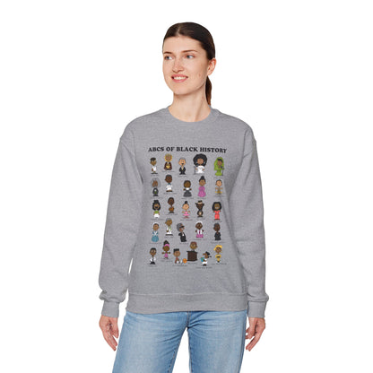 ABCs of Black History Unisex Heavy Blend™ Crewneck Sweatshirt