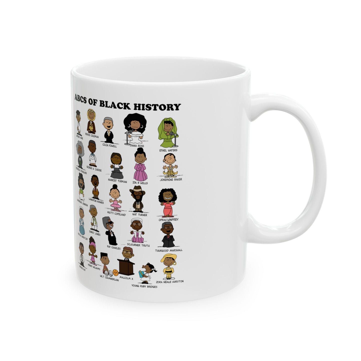 Black Charlie Brown | Keisha & Friends Black History Month Mug