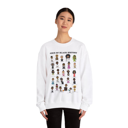 ABCs of Black History Unisex Heavy Blend™ Crewneck Sweatshirt