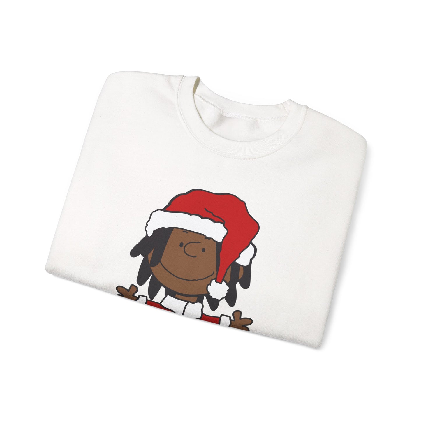Black Santa Christmas Shirt – Holiday Graphic Tee for Women & Men | Keisha & Friends
